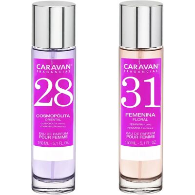Set di Profumi Caravan Donna - No31 No28 - Elegante e Duraturo Set di Profumi Caravan Donna - No31 No28 - Elegante e Duraturo