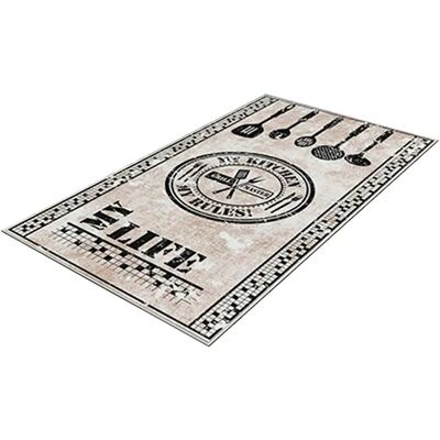 Wellhome MyRules Multicolor Polyester Carpet - 80 x 120cm Wellhome MyRules Multicolor Polyester Carpet - 80 x 120cm