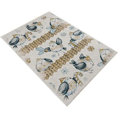 Wellhome ColdBird Multicolor Polyester Carpet - 100 x 150cm Wellhome ColdBird Multicolor Polyester Carpet - 100 x 150cm