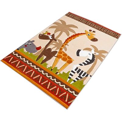 Wellhome - Jungle Multicolor Vloerkleed - 100x150cm Wellhome - Jungle Multicolor Vloerkleed - 100x150cm