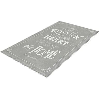 Tapis en polyester Wellhome HeartOfTheHome - 100x150cm - Gris foncé - Tapis Tapis en polyester Wellhome HeartOfTheHome - 100x150cm - Gris foncé - Tapis