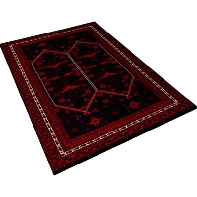 Alfombra de poliéster multicolor Wellhome 100x150cm Alfombra de poliéster multicolor Wellhome 100x150cm