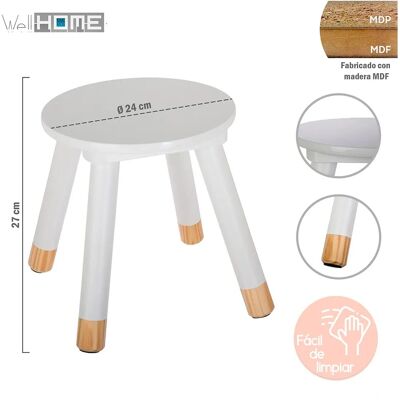 WELLHOME - Suavidad - Bianco - 2-pack - Stool WELLHOME - Suavidad - Bianco - 2-pack - Stool
