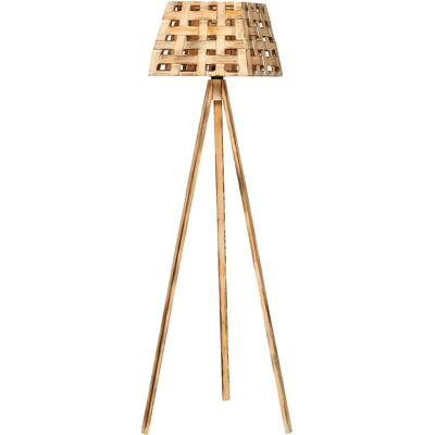 Lampada da terra Wellhome Effetto Pino Naturale - E 27 Max 60W Lampada da terra Wellhome Effetto Pino Naturale - E 27 Max 60W