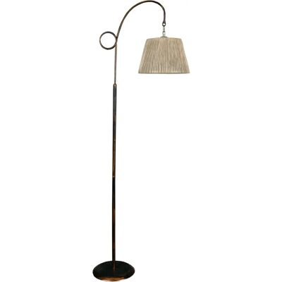 Lampada da terra Wellhome - Metallo & Juta - 162cm - E27 Max 60W Lampada da terra Wellhome - Metallo & Juta - 162cm - E27 Max 60W
