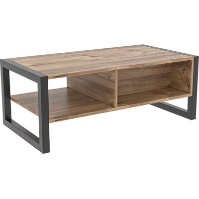 Stolik kawowy Wellhome Czarny i sosnowy - Coffee Table Stolik kawowy Wellhome Czarny i sosnowy - Coffee Table
