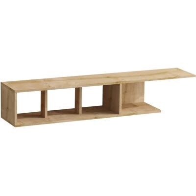 WELLHOME Safiro Roble Mesa de TV - Resistente a impactos, 150cm WELLHOME Safiro Roble Mesa de TV - Resistente a impactos, 150cm