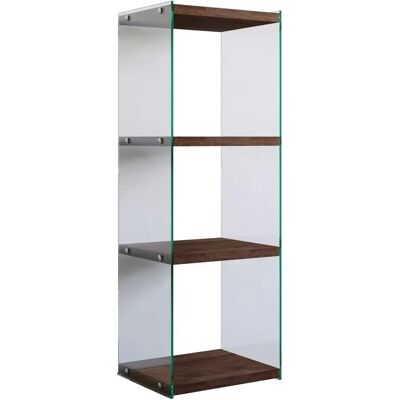 Wellhome Estantería - Madera de Pino Macizo - Cristal Templado - Capacidad 10kg Wellhome Estantería - Madera de Pino Macizo - Cristal Templado - Capacidad 10kg