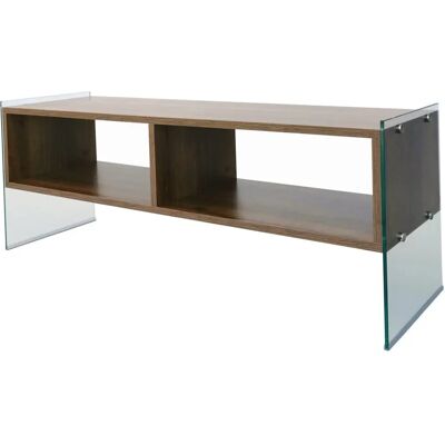 Mesa de TV Nogal Wellhome - Tablero de partículas, 120x45x35cm Mesa de TV Nogal Wellhome - Tablero de partículas, 120x45x35cm