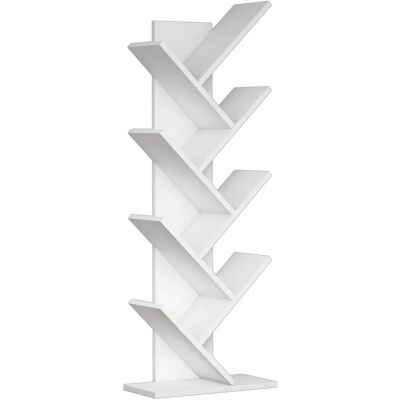 Wellhome V-Regal - Bücherregal - Weiß Wellhome V-Regal - Bücherregal - Weiß