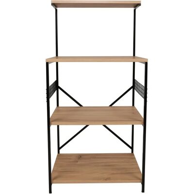 Meuble multi-usages Wellhome - Pin Noir Meuble multi-usages Wellhome - Pin Noir