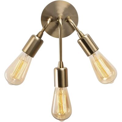 Applique Vintage in Metallo WELLHOME - Luce da Parete con Struttura in Metallo Applique Vintage in Metallo WELLHOME - Luce da Parete con Struttura in Metallo