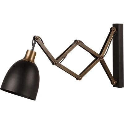 WELLHOME Modello 15x35x30 cm Lampada da Parete Industriale Nera WELLHOME Modello 15x35x30 cm Lampada da Parete Industriale Nera