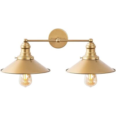 WELLHOME Lampada da Parete - Struttura in Metallo, Stile Industriale, E27 - Lampada da Parete WELLHOME Lampada da Parete - Struttura in Metallo, Stile Industriale, E27 - Lampada da Parete