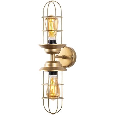 WELLHOME Lampada da Parete in Metallo 12x20x51 cm - Stile Industriale WELLHOME Lampada da Parete in Metallo 12x20x51 cm - Stile Industriale