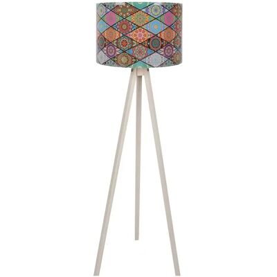 Lampada da pavimento Wellhome Tanganica - MDF multicolore 145cm Lampada da pavimento Wellhome Tanganica - MDF multicolore 145cm