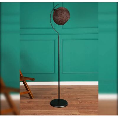 Wellhome - Lampada da pavimento con struttura in metallo rossa e nera - 165cm Wellhome - Lampada da pavimento con struttura in metallo rossa e nera - 165cm