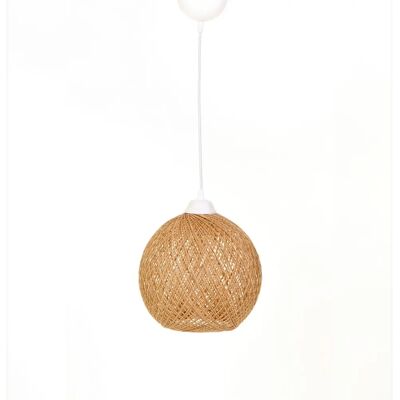 Wellhome Lampada a Soffitto in Iuta - Artigianato Rustico Wellhome Lampada a Soffitto in Iuta - Artigianato Rustico
