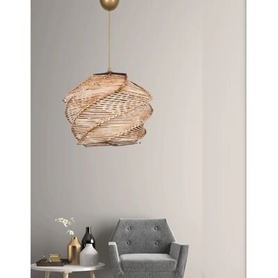 Lampada a soffitto Ness in legno - 32x32x65 - E27 Max 45-60W Lampada a soffitto Ness in legno - 32x32x65 - E27 Max 45-60W