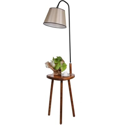 Lampada da terra Victoria beige con paralume conico - Illuminazione Lampada da terra Victoria beige con paralume conico - Illuminazione