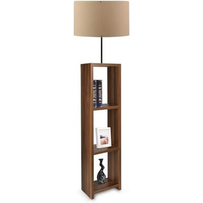 Lampada da pavimento marrone chiaro PVC Wellhome - Struttura MDF - 150cm - E27 Max 60 W Lampada da pavimento marrone chiaro PVC Wellhome - Struttura MDF - 150cm - E27 Max 60 W