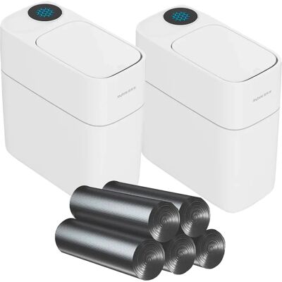 Joybos Secchio per Rifiuti con Adsorzione Automatica 10L - Set di 2 - Include 140 Sacchetti Joybos Secchio per Rifiuti con Adsorzione Automatica 10L - Set di 2 - Include 140 Sacchetti