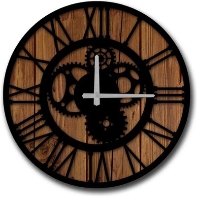 Orologio decorativo Wellhome MDF con ingranaggi - 50cm Orologio decorativo Wellhome MDF con ingranaggi - 50cm