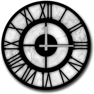 Orologio Decorativo MDF Stile Marmo Wellhome - 50cm Orologio Decorativo MDF Stile Marmo Wellhome - 50cm