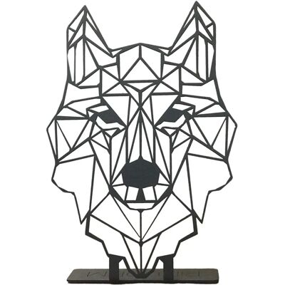 Wellhome Decorazione muro lupo - 20x30cm - Metallo Wellhome Decorazione muro lupo - 20x30cm - Metallo