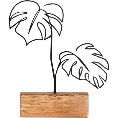 WELLHOME Oggetto decorativo a foglie - Nero WELLHOME Oggetto decorativo a foglie - Nero