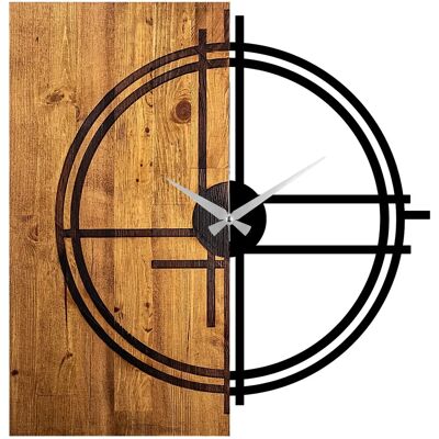 Wellhome 56x3x58 Orologio da parete in legno rotondo - Orologio da parete Wellhome 56x3x58 Orologio da parete in legno rotondo - Orologio da parete