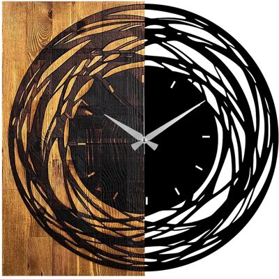 Wellhome Modello 58x3x58 - Orologio da parete 'rotazioni' Wellhome Modello 58x3x58 - Orologio da parete 'rotazioni'