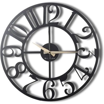 Wellhome Modello - Orologio da Parete in Metallo - Stile Semplice, 50x50cm - Orologio da Parete Wellhome Modello - Orologio da Parete in Metallo - Stile Semplice, 50x50cm - Orologio da Parete