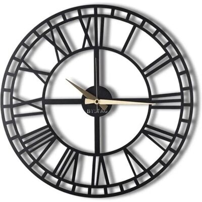 Reloj de pared Wellhome - Números romanos 70x70 - Negro Reloj de pared Wellhome - Números romanos 70x70 - Negro