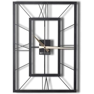 Orologio da Parete Quadrato in Metallo Wellhome - Decorativo 49x34,5cm Orologio da Parete Quadrato in Metallo Wellhome - Decorativo 49x34,5cm