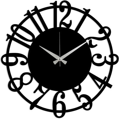 Orologio da Parete Rotondo in Metallo WELLHOME - 48x48 cm Orologio da Parete Rotondo in Metallo WELLHOME - 48x48 cm