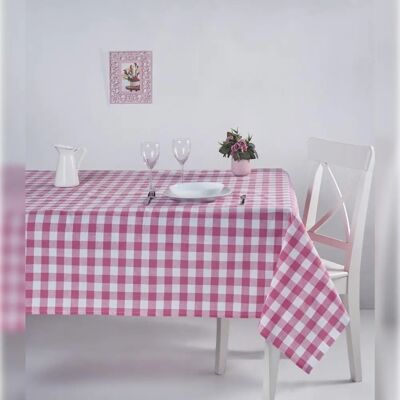 Wellhome 160x160 cm Plaid Cotton Tablecloth - Tablecloths Wellhome 160x160 cm Plaid Cotton Tablecloth - Tablecloths