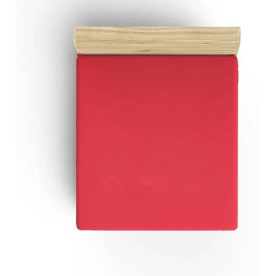Wellhome - 160x200 - Bermellón - Algodón - Sábana ajustable Wellhome - 160x200 - Bermellón - Algodón - Sábana ajustable