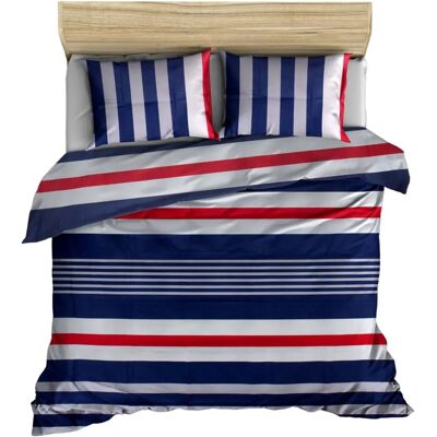 Wellhome - 240x220 - 100% cotone Ranforce - set copripiumino Wellhome - 240x220 - 100% cotone Ranforce - set copripiumino