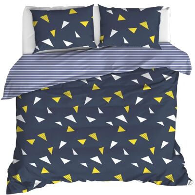 Wellhome Modello - Blu scuro, Giallo, Bianco Set di biancheria da letto Wellhome Modello - Blu scuro, Giallo, Bianco Set di biancheria da letto