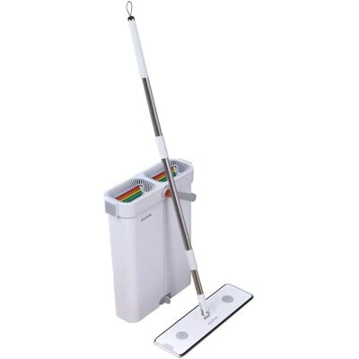 Ensemble de Balai Plat en Microfibre Joybos - 40cm, Manche Réglable - Publicité Ensemble de Balai Plat en Microfibre Joybos - 40cm, Manche Réglable - Publicité