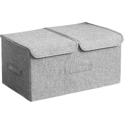 Joybos Foldable Clothes Storage Box - 36L - Gray Joybos Foldable Clothes Storage Box - 36L - Gray