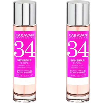 Ensemble de 2 Parfums No34 150Ml - Parfum pour Femmes - Publicité Ensemble de 2 Parfums No34 150Ml - Parfum pour Femmes - Publicité