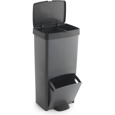 Wellhome 70L Trash Bin - 2 Compartments - 76cm - Eco-Friendly Wellhome 70L Trash Bin - 2 Compartments - 76cm - Eco-Friendly