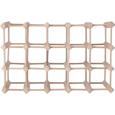 Étagère à vin en bois Wellhome pour 20 bouteilles - Naturel Étagère à vin en bois Wellhome pour 20 bouteilles - Naturel