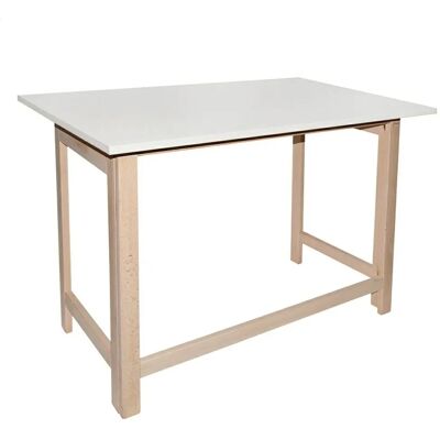 Wellhome Eikenhouten Klaptafel - Ruimtebesparend, Wit Wellhome Eikenhouten Klaptafel - Ruimtebesparend, Wit