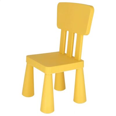 Sedia per Bambini Gialla WELLHOME - Plastica Sedia per Bambini Gialla WELLHOME - Plastica