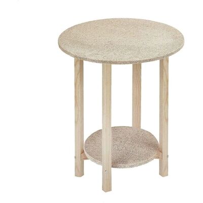 Mesa Gazte Redonda de Pino Natural - Sin Barniz - 50x50x55cm Mesa Gazte Redonda de Pino Natural - Sin Barniz - 50x50x55cm