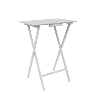 Wellhome Modelo - Mesita auxiliar rectangular plegable - Blanco Wellhome Modelo - Mesita auxiliar rectangular plegable - Blanco