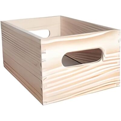 Boîte de rangement Wellhome - 30x20x15cm - Naturel Boîte de rangement Wellhome - 30x20x15cm - Naturel